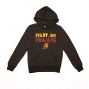 USC Trojans Women's '47 Black Fight On Trojans Headline Pullover Hoodie